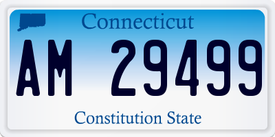 CT license plate AM29499