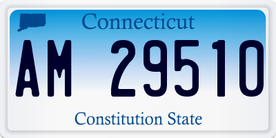 CT license plate AM29510