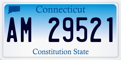 CT license plate AM29521