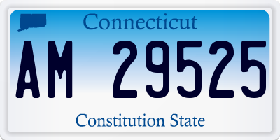 CT license plate AM29525