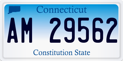 CT license plate AM29562