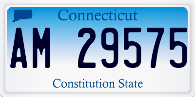 CT license plate AM29575