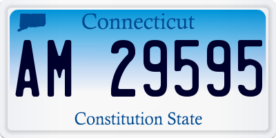 CT license plate AM29595