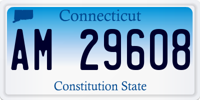 CT license plate AM29608