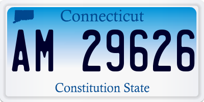 CT license plate AM29626