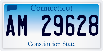 CT license plate AM29628