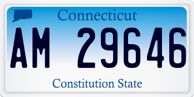 CT license plate AM29646