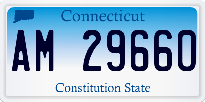CT license plate AM29660