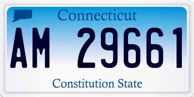 CT license plate AM29661
