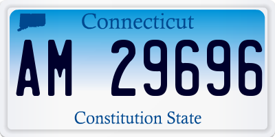 CT license plate AM29696