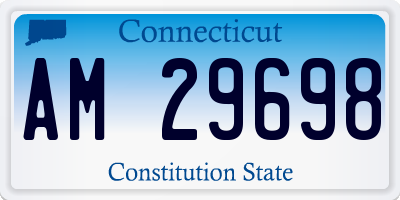 CT license plate AM29698
