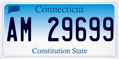 CT license plate AM29699