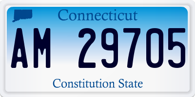 CT license plate AM29705