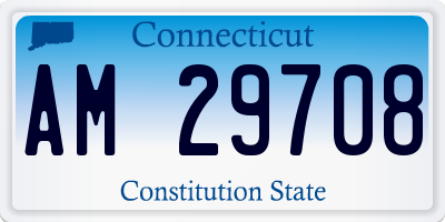 CT license plate AM29708