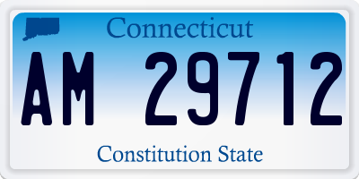 CT license plate AM29712