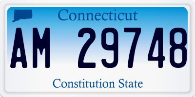 CT license plate AM29748