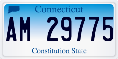 CT license plate AM29775