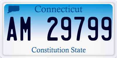 CT license plate AM29799