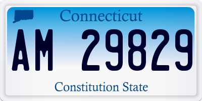 CT license plate AM29829