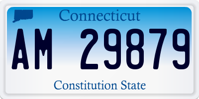 CT license plate AM29879