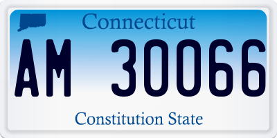 CT license plate AM30066