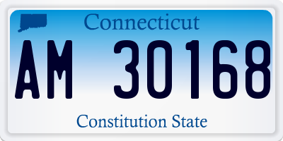 CT license plate AM30168