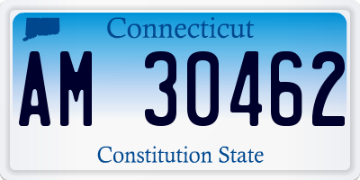 CT license plate AM30462
