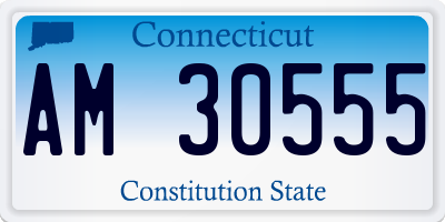 CT license plate AM30555