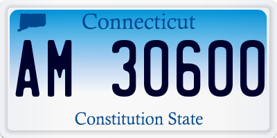 CT license plate AM30600