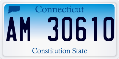 CT license plate AM30610