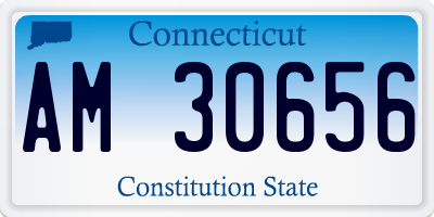 CT license plate AM30656