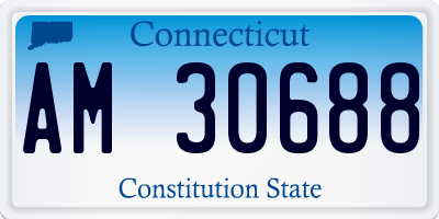 CT license plate AM30688