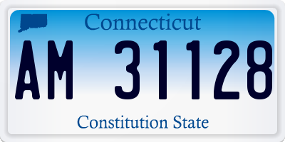 CT license plate AM31128