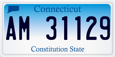 CT license plate AM31129
