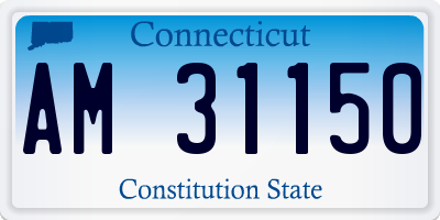 CT license plate AM31150