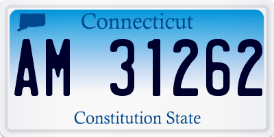CT license plate AM31262