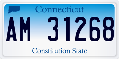 CT license plate AM31268
