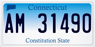 CT license plate AM31490