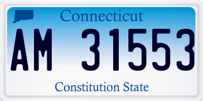 CT license plate AM31553