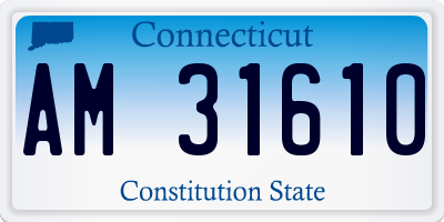 CT license plate AM31610