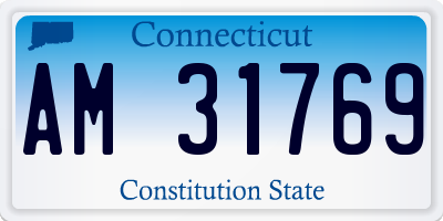 CT license plate AM31769