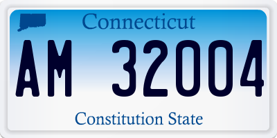 CT license plate AM32004
