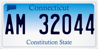 CT license plate AM32044