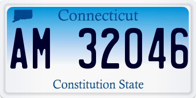 CT license plate AM32046