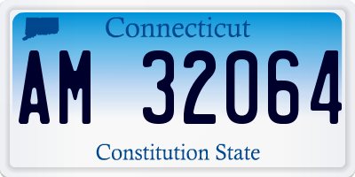 CT license plate AM32064
