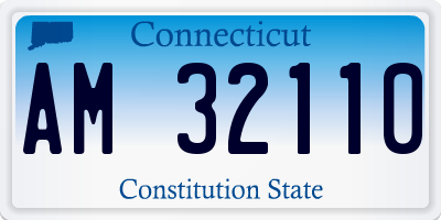 CT license plate AM32110