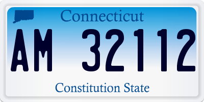 CT license plate AM32112