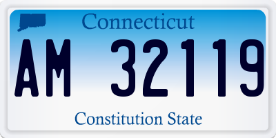 CT license plate AM32119