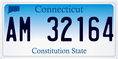 CT license plate AM32164