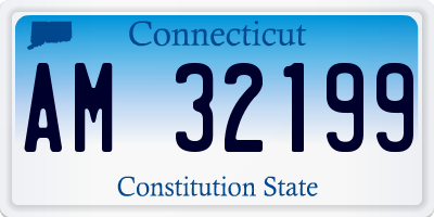 CT license plate AM32199